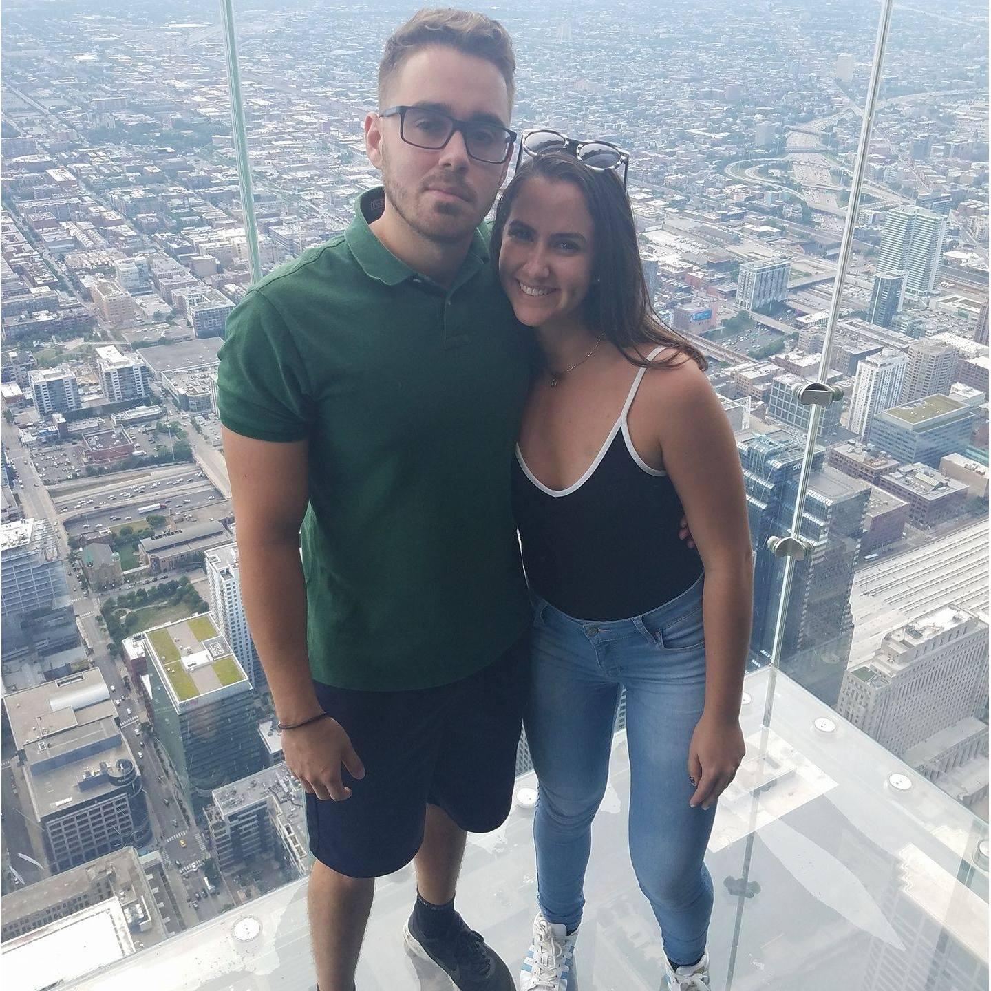 Our first "public picture together - Chicago