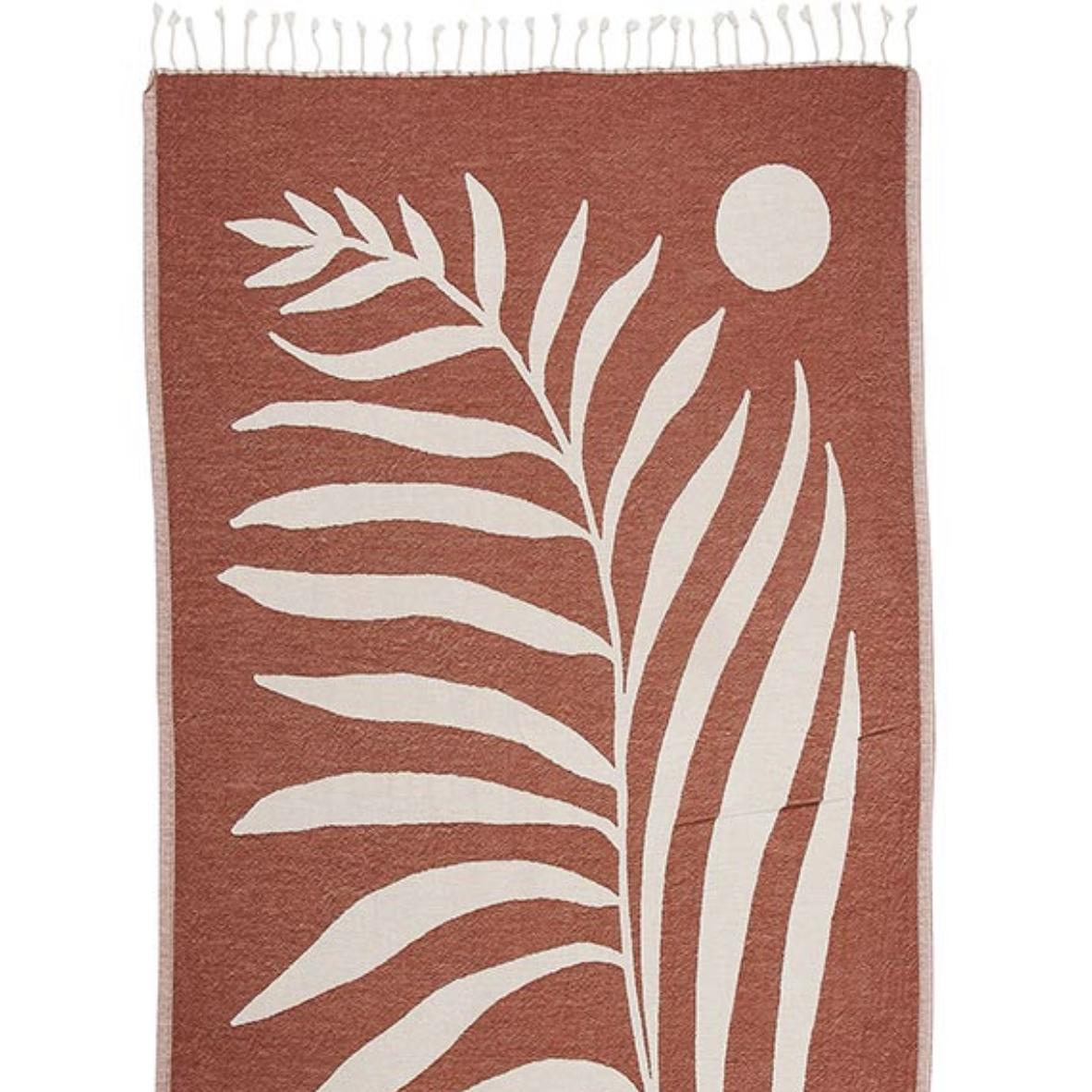 Palm Leaf Daren Magee Beach Towel