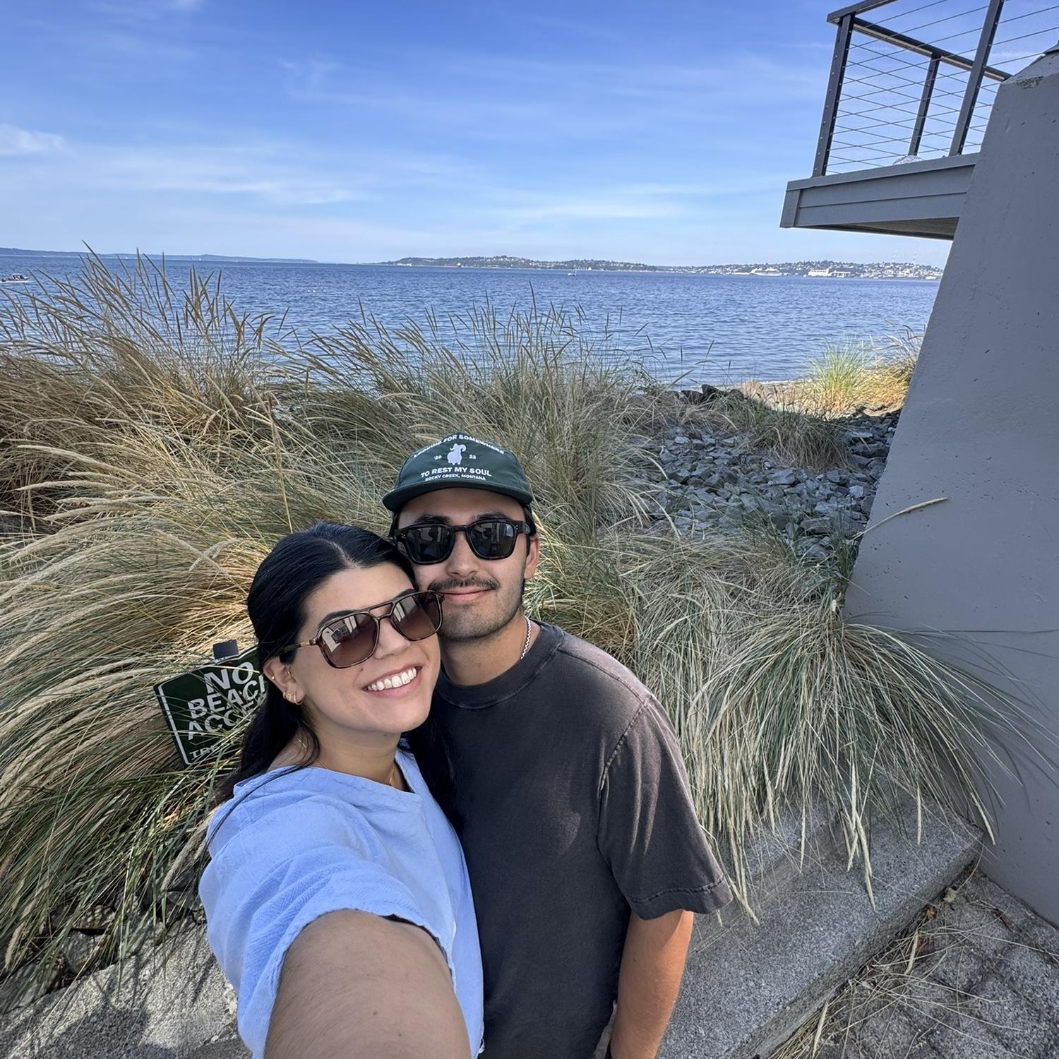 After a year and a half, we came back to where it happened. Our first kiss! 02/24