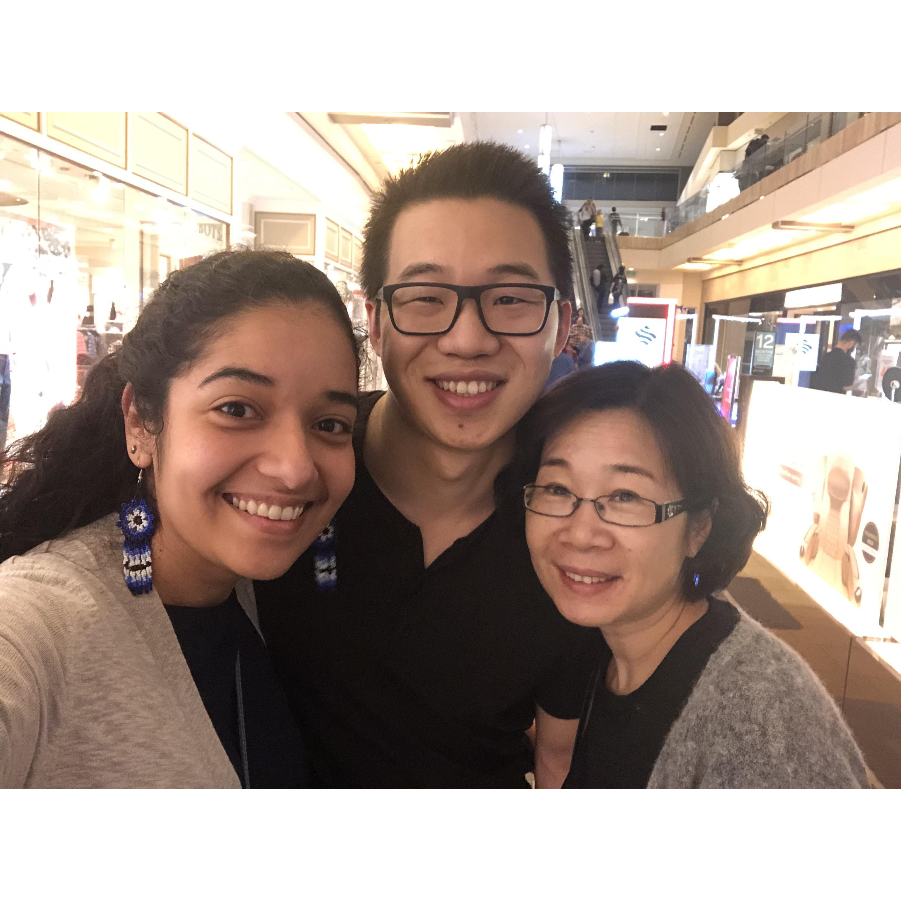 Stephen's mom visit to Houston!