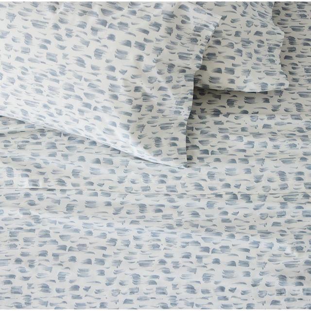 Organic Petals Sheet Set, King, Arctic Blue