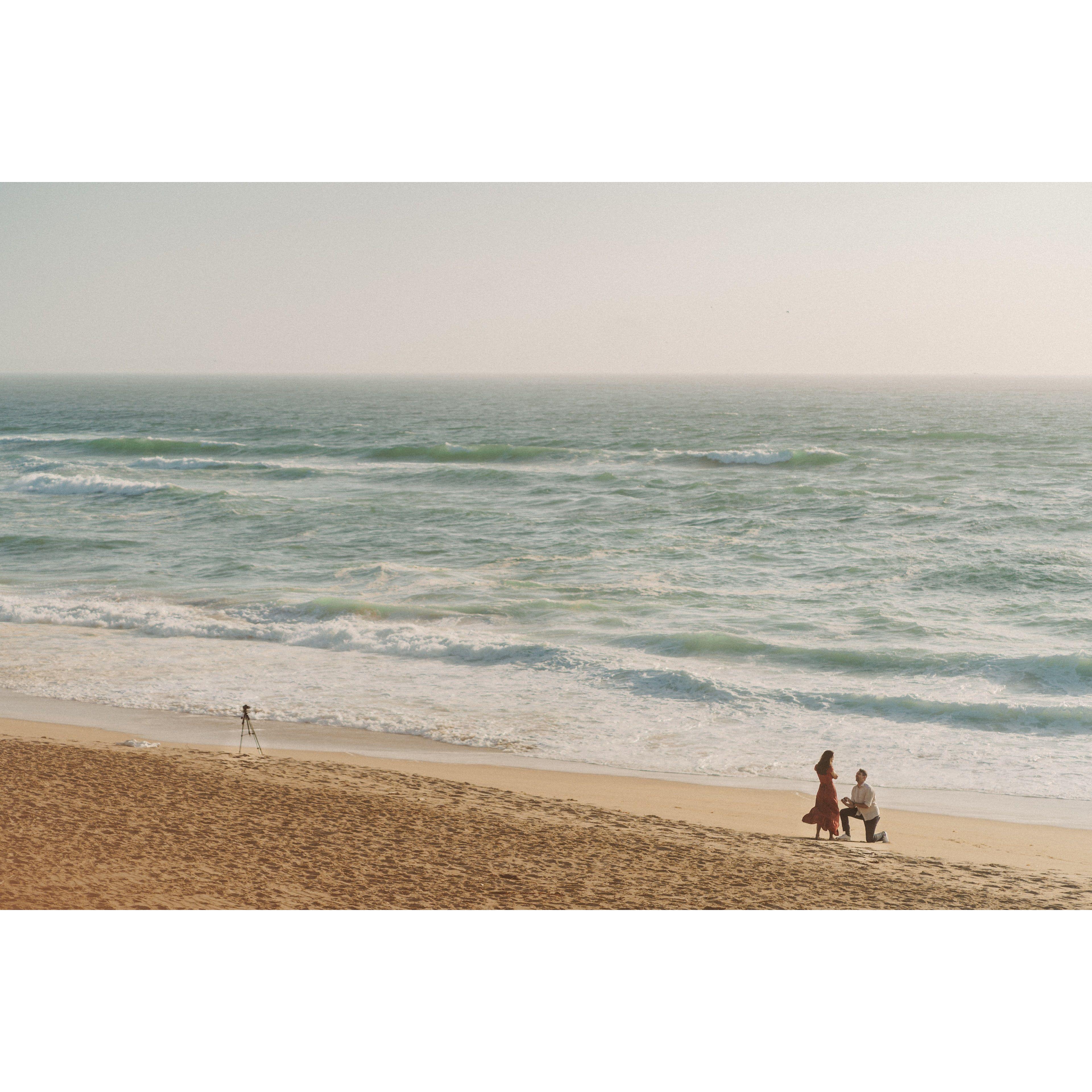 Erik popping the question!