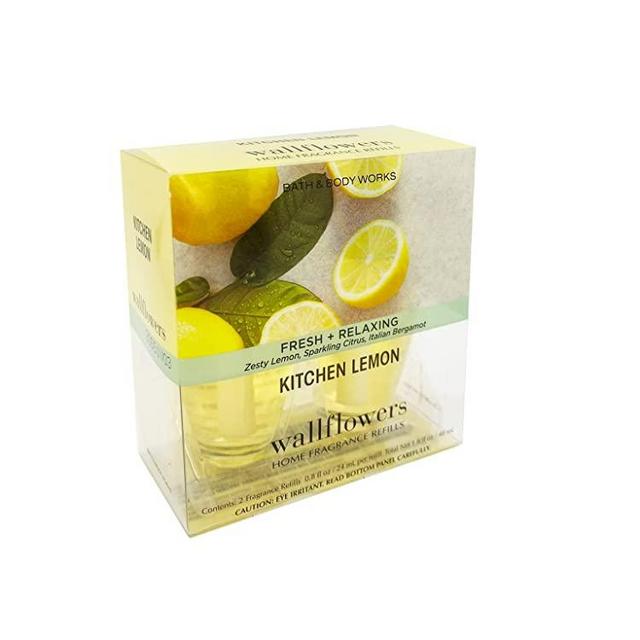 Bath & Body Works Wallflowers Home Fragrance Refill Bulbs 2 Pack Kitchen Lemon