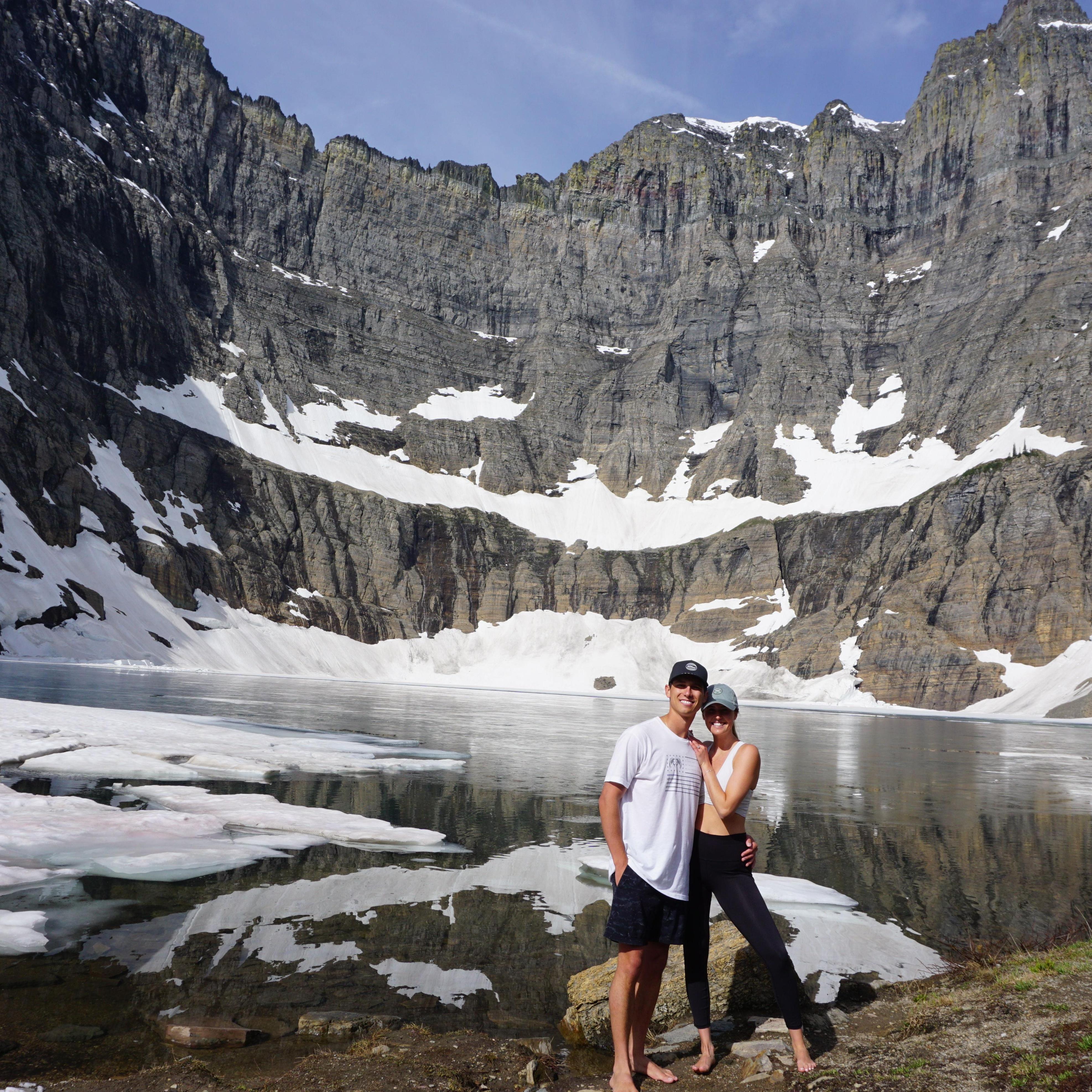 10 mile hike to Iceberg Lake before the Proposal