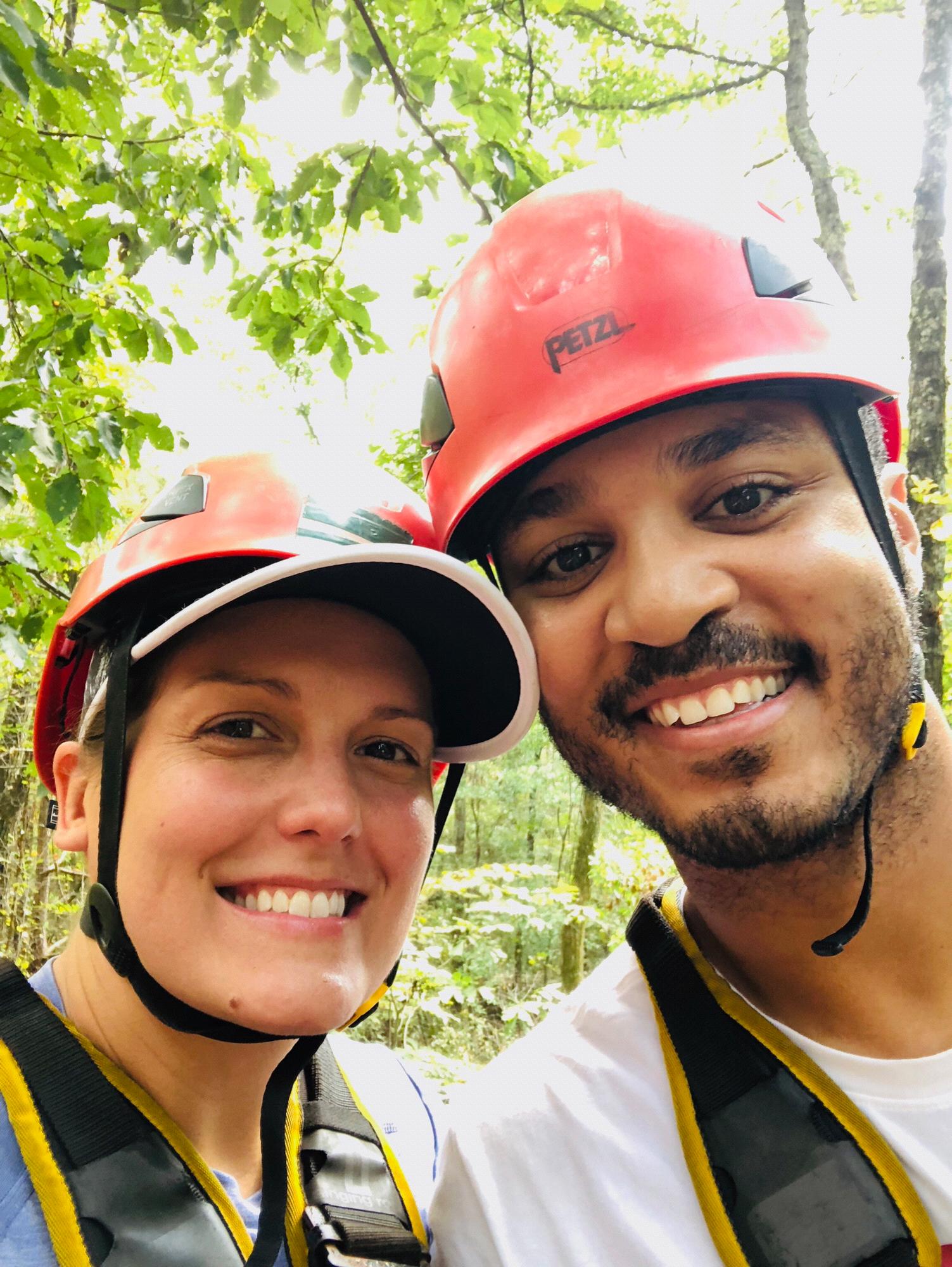 Zip lining at Red Mountain Park