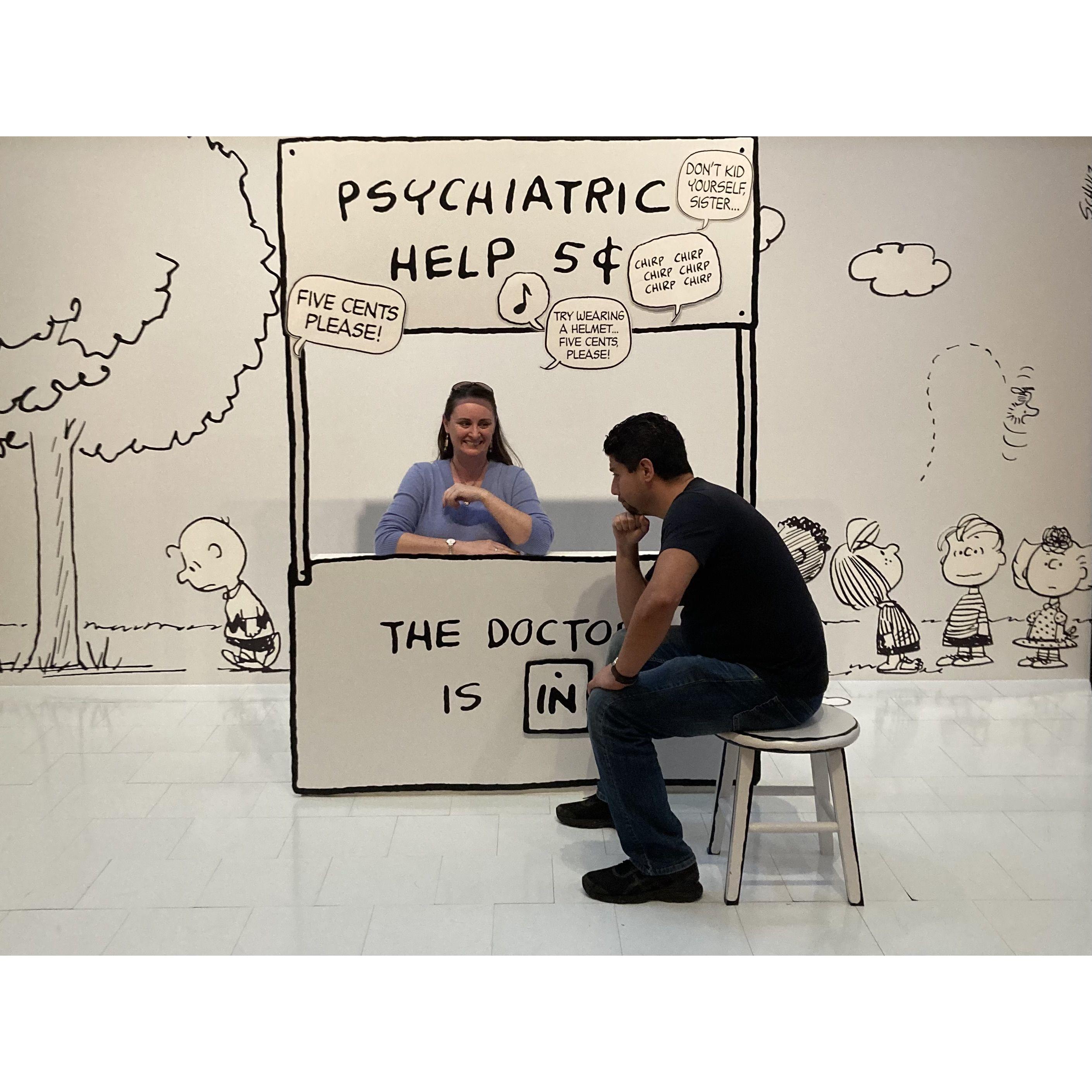 Silliness in Santa Rosa at the Charles M. Shulz musuem
