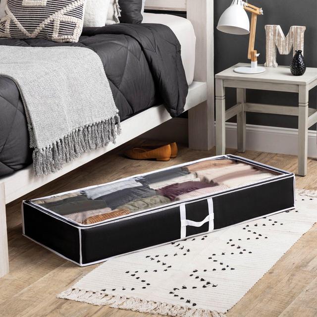 Flexible Zippered Fabric Underbed Storage Set (Set of 4)