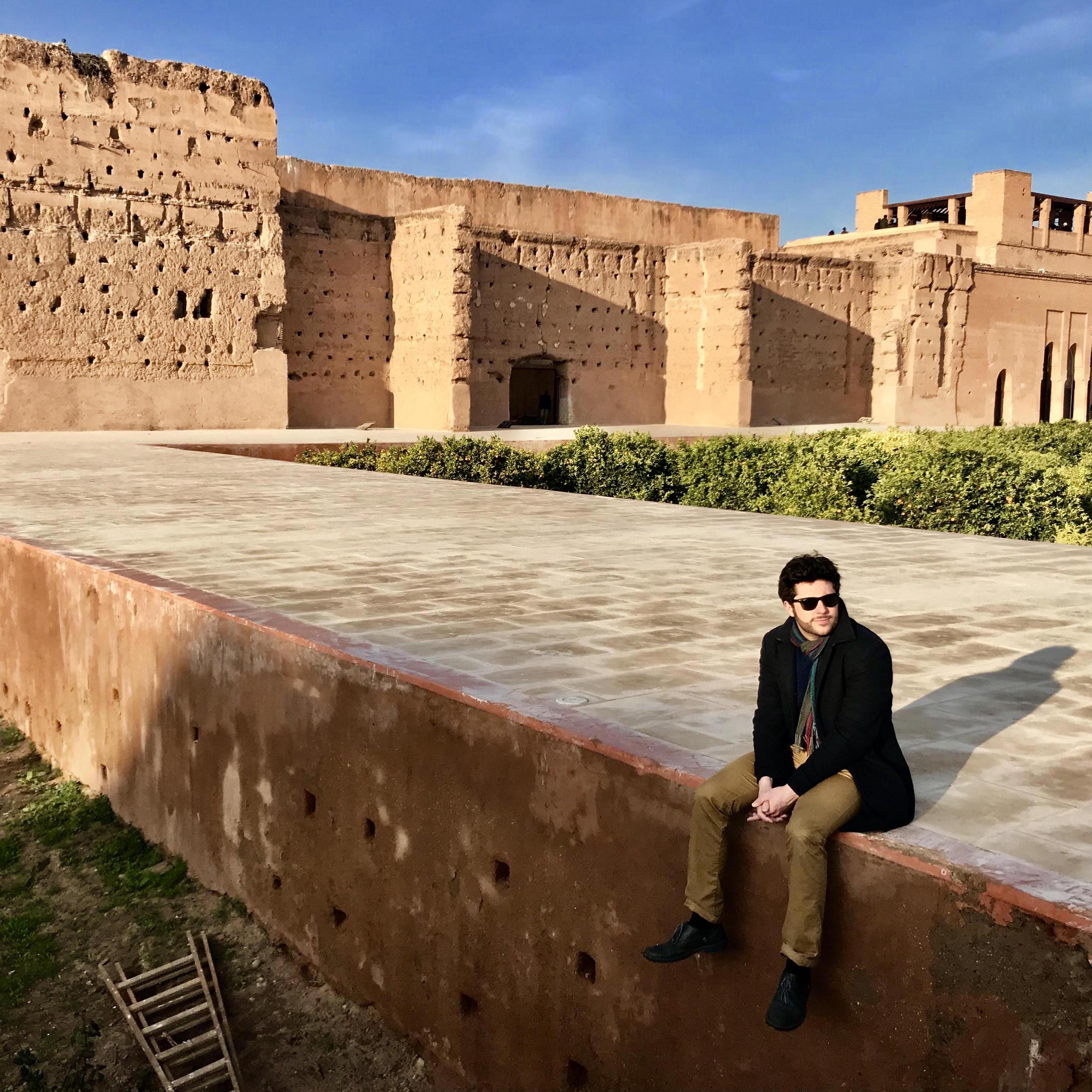 Sitting in the ruins of Marrakech's Badi Palace
2018