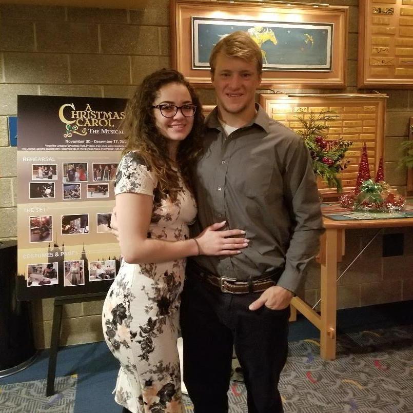 On a date to see A Christmas Carol play