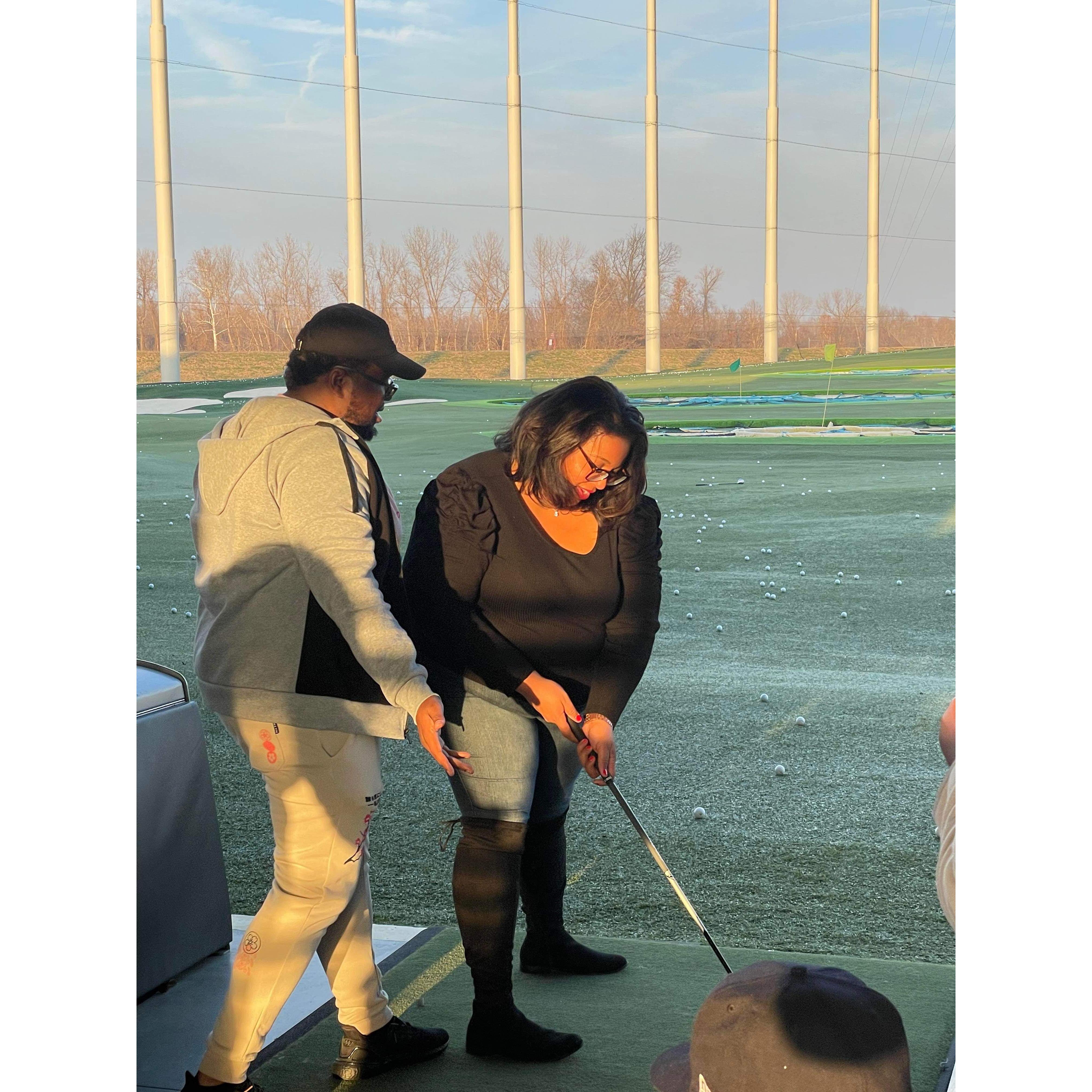 First Time At Topgolf