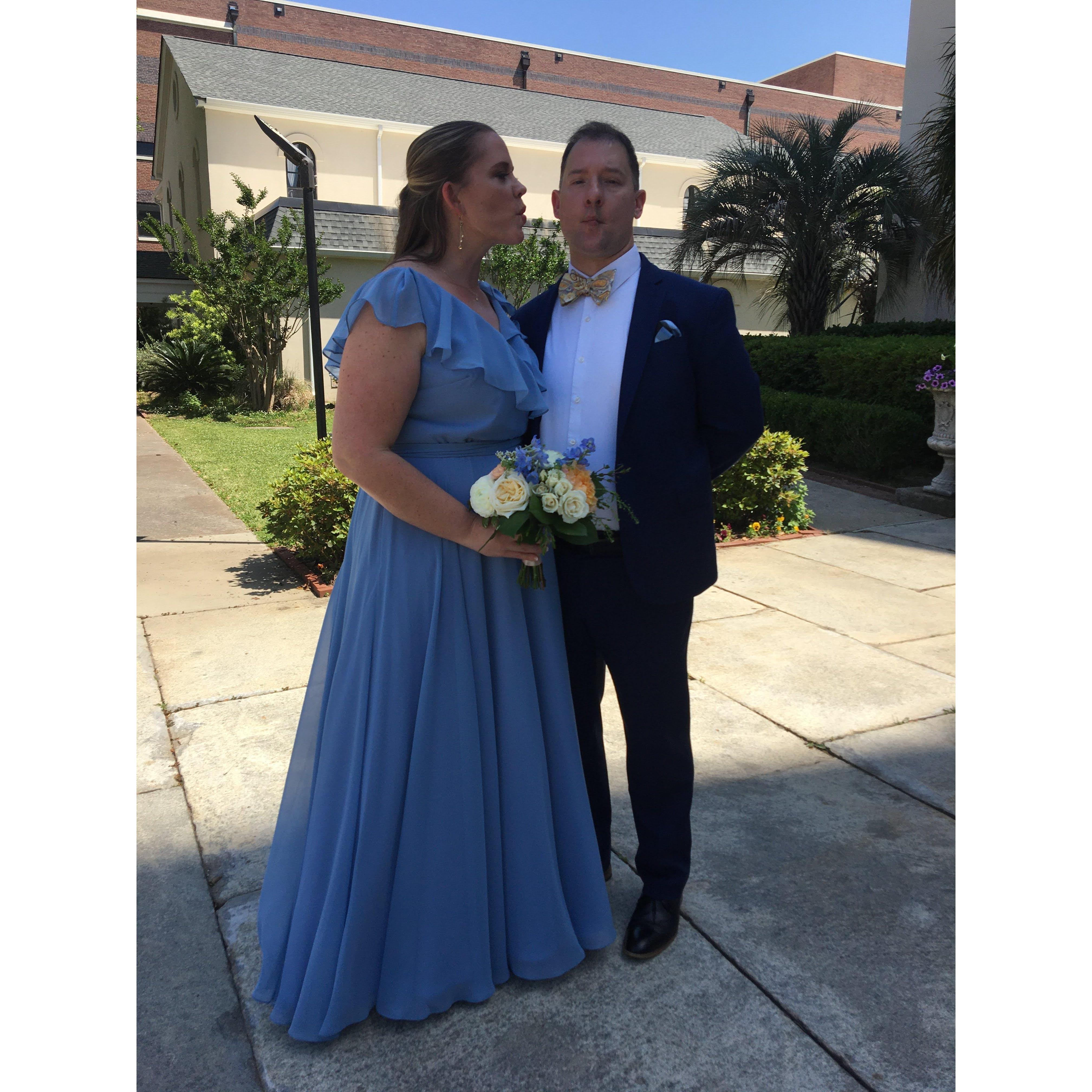 The faces you make when no one is looking. Happy wedding day to our friends Sara and Malcolm! (April 30, 2022)