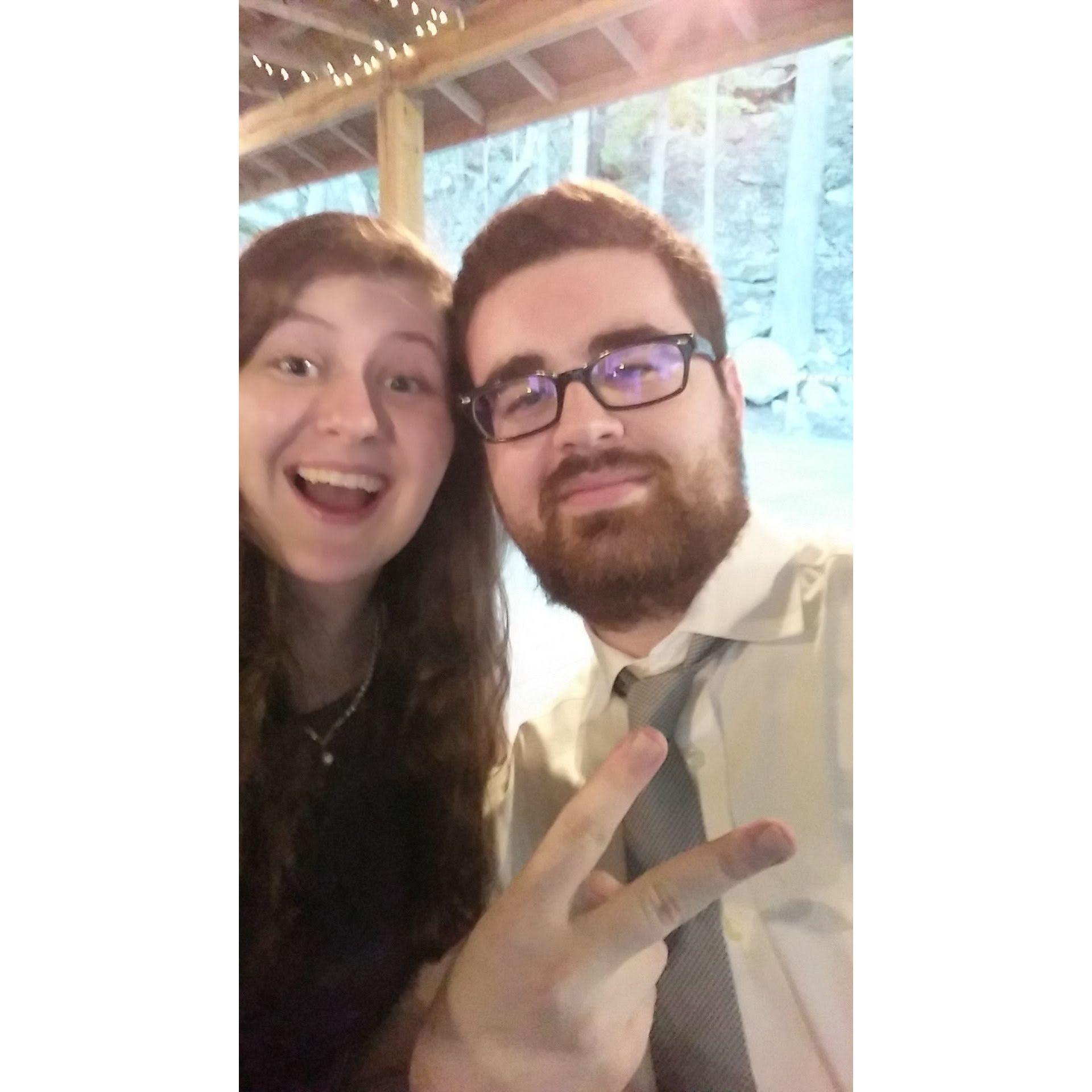 The first wedding we went to together