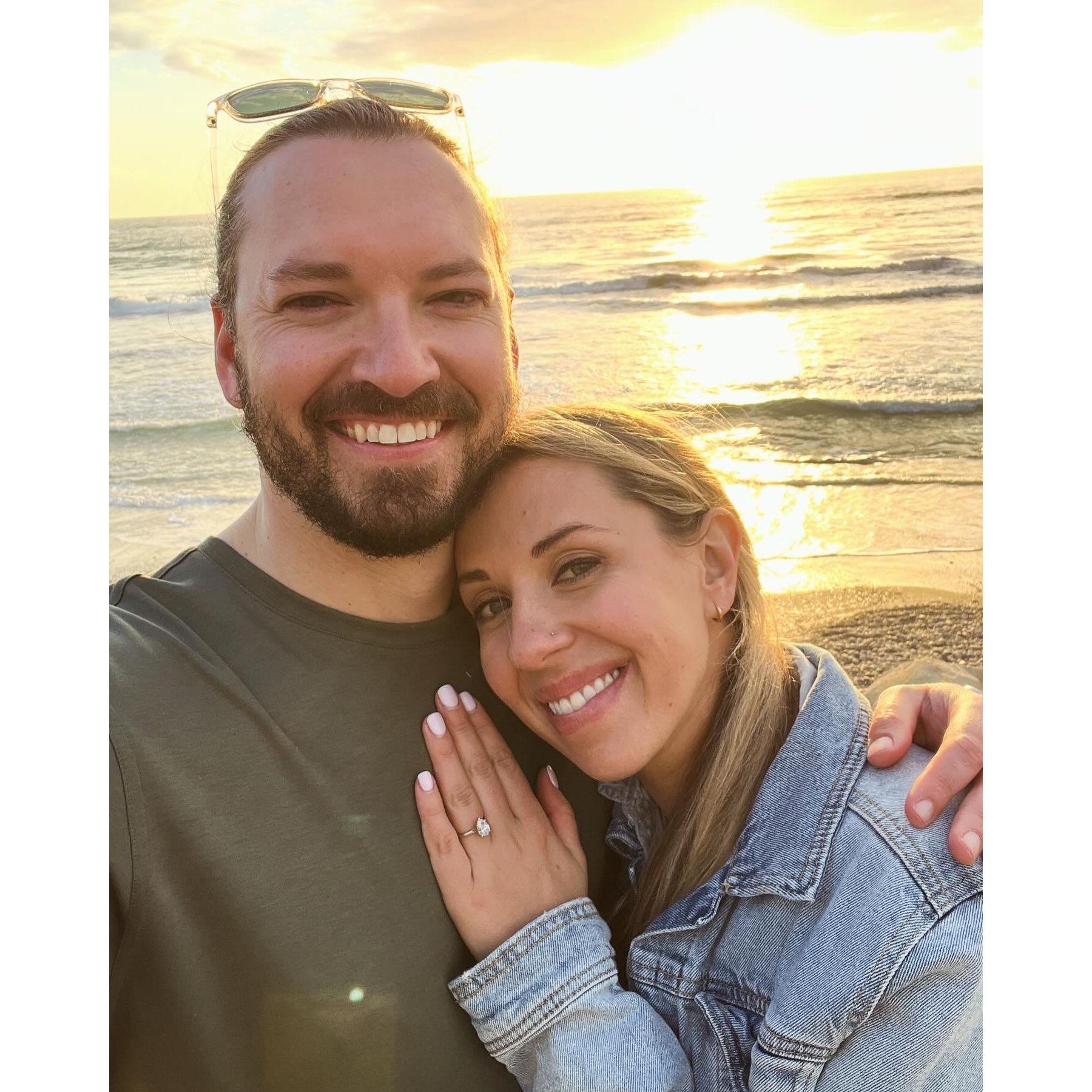 Encinitas, CA. The day we got engaged!