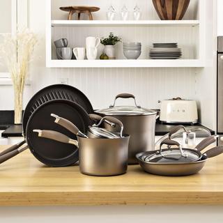 Advanced Bronze Nonstick 11-Piece Cookware Set