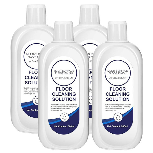 YHOVID Multi-Surface Floor Cleaning Solution Compatible with Tineco, Cleaner Refill for All Mopping Robot Vacuums and Cordless Wet/Dry Mops (4 Bottle Pack, Original)