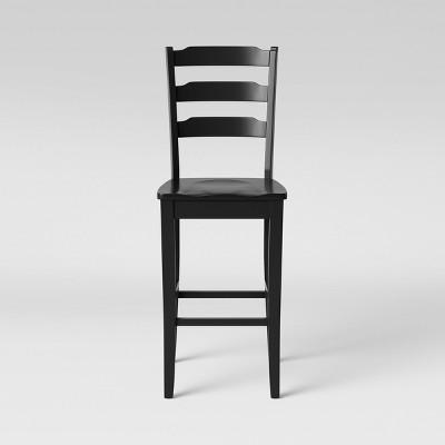 Colebrook Ladder Back Barstool Black - Threshold™