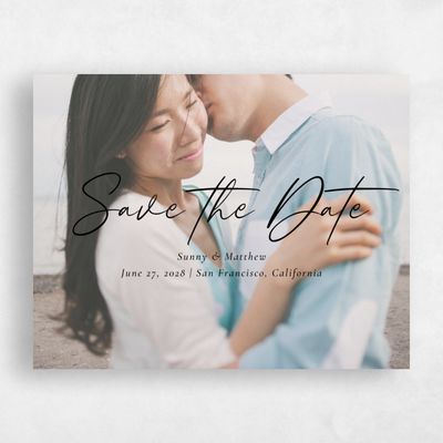 Black Wedding Save the Date - Dacosta Photo