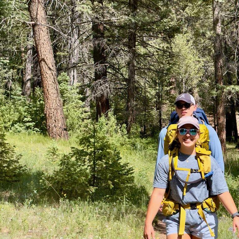 Isabelle's first backpacking trip