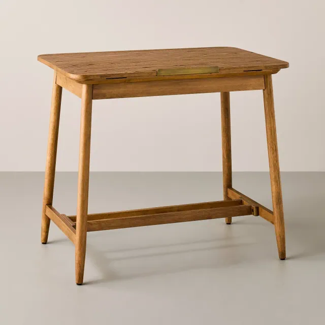 Adjustable Drafting Desk Aged Oak - Hearth & Hand™ with Magnolia