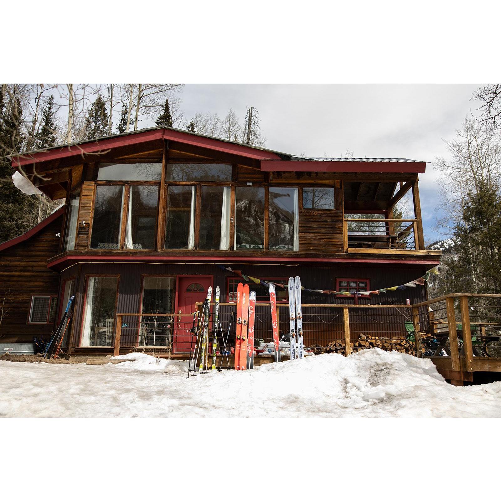 Silver Star hut in the La Plata Mountains where we all stayed the weekend of the wedding