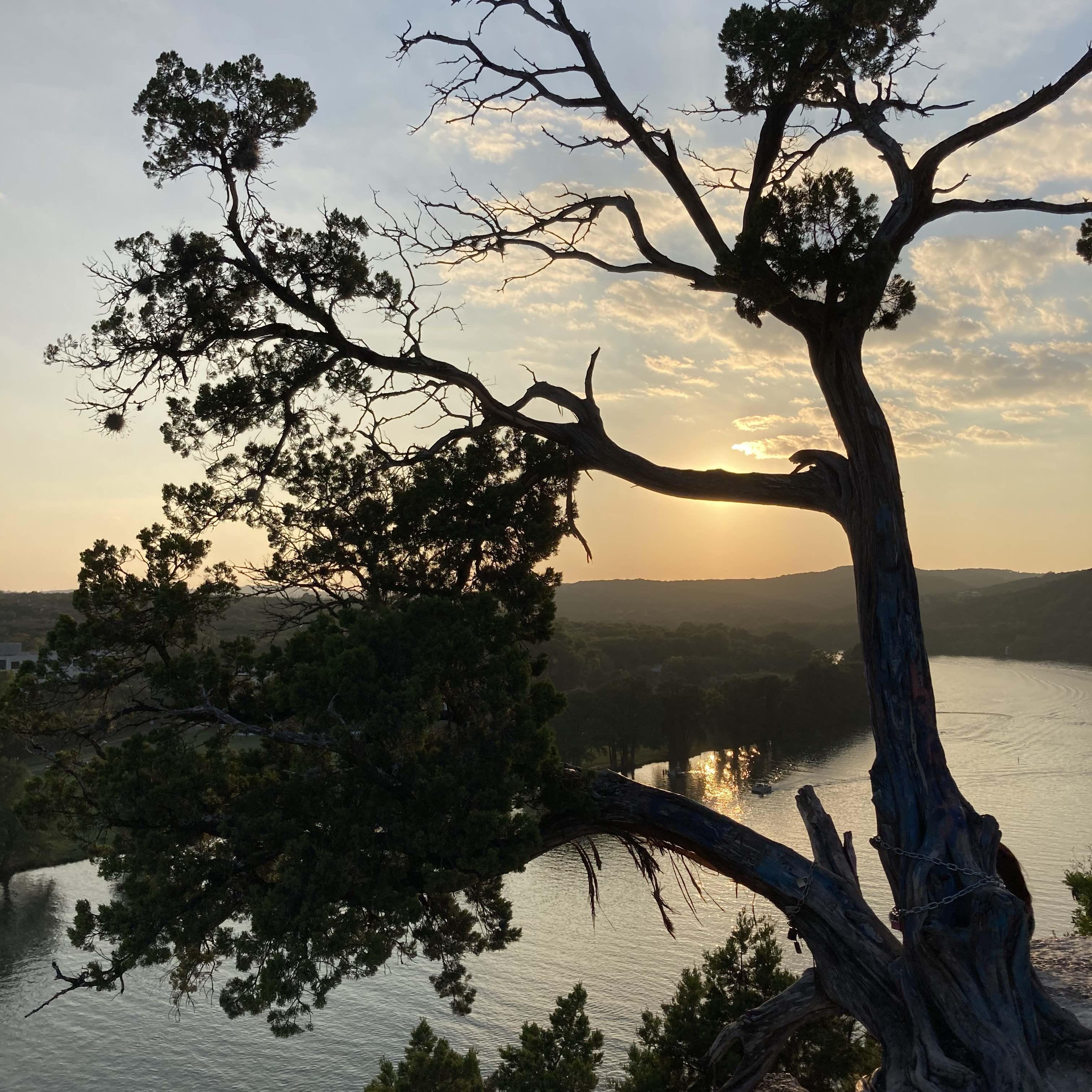 Spent a sunset at Mount Bonnell in Austin