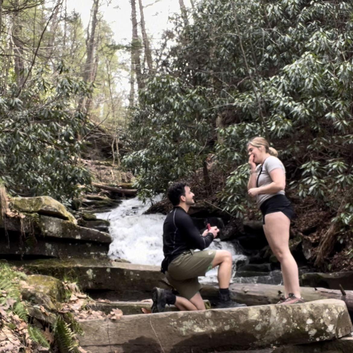 The staged picture for the video