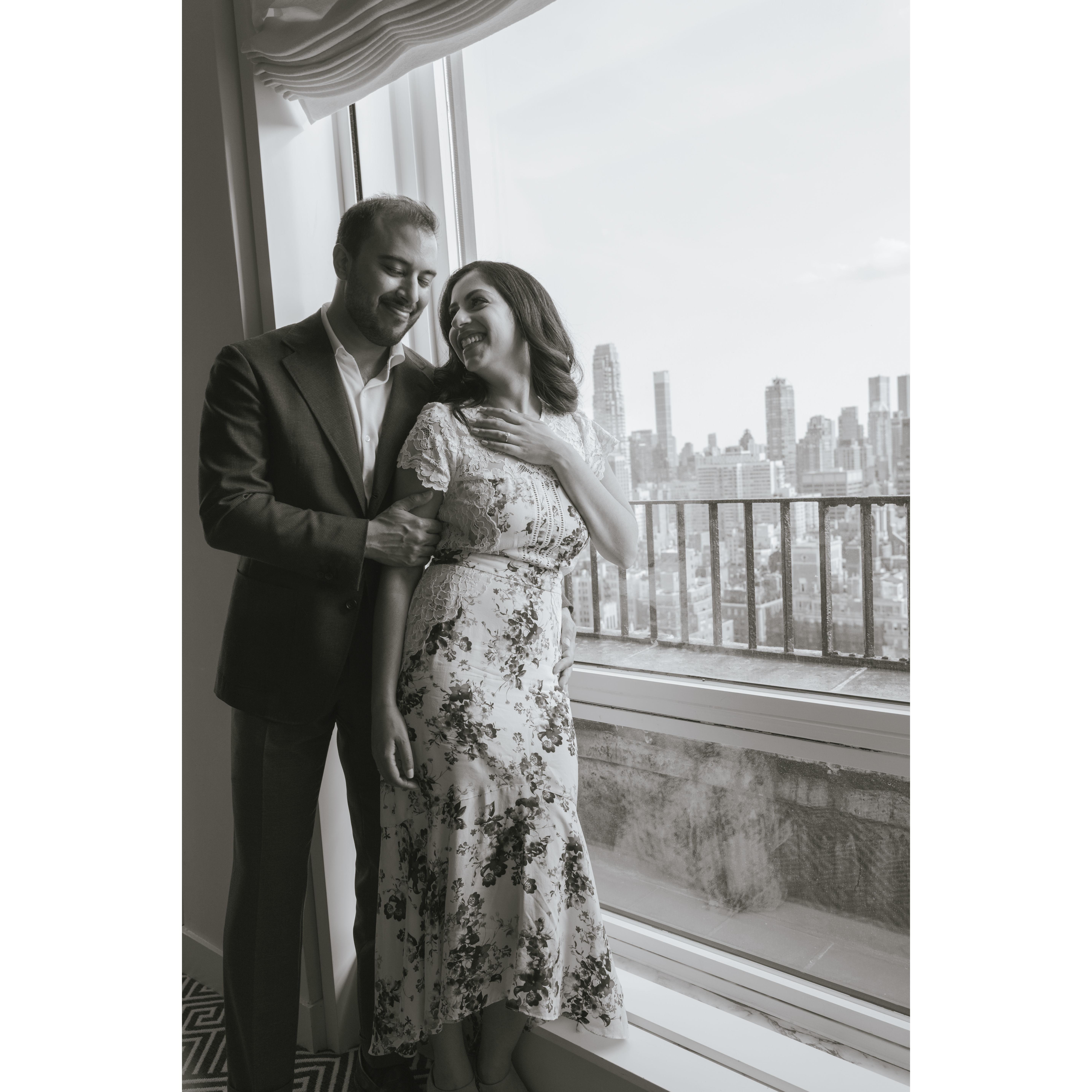 Right after we got engaged at the Carlyle Hotel in New York City! Photo cred: Zayira Ray <3