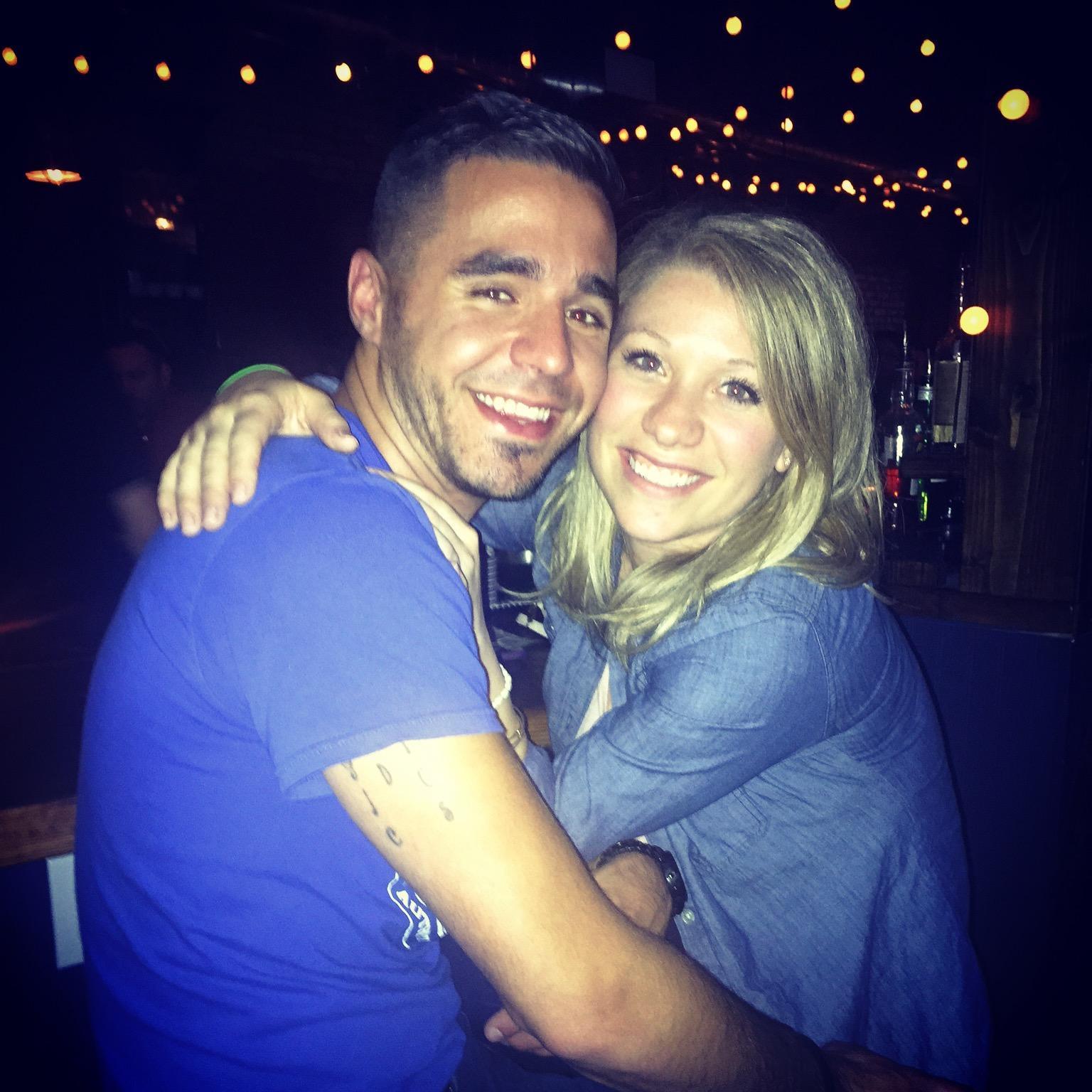 One year later, and many visits to see one other, we took our first photo together as a couple at The Ditty (Astoria).
