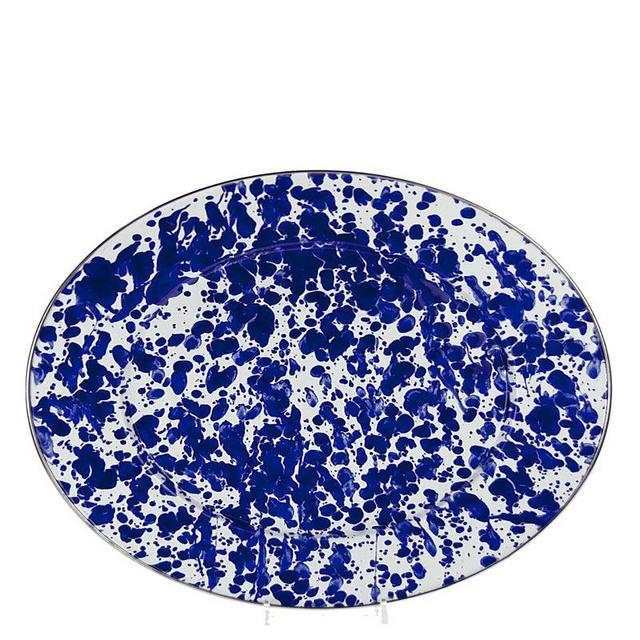 Cobalt Swirl Oval Platter