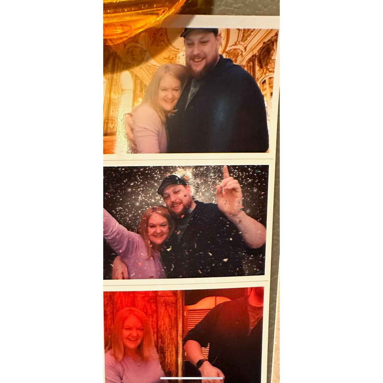 Photobooth at Dave and Busters! Expect to see some of those dance moves on the dance floor at the reception!