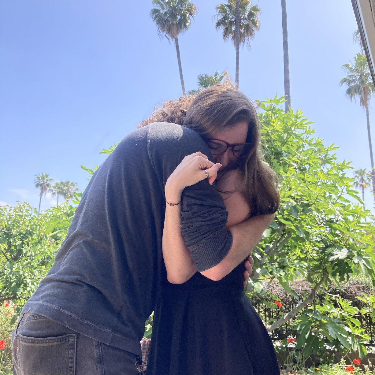 Aviah (the maid of honor) snapped this picture of us when Kimberly visited (Summer '24)