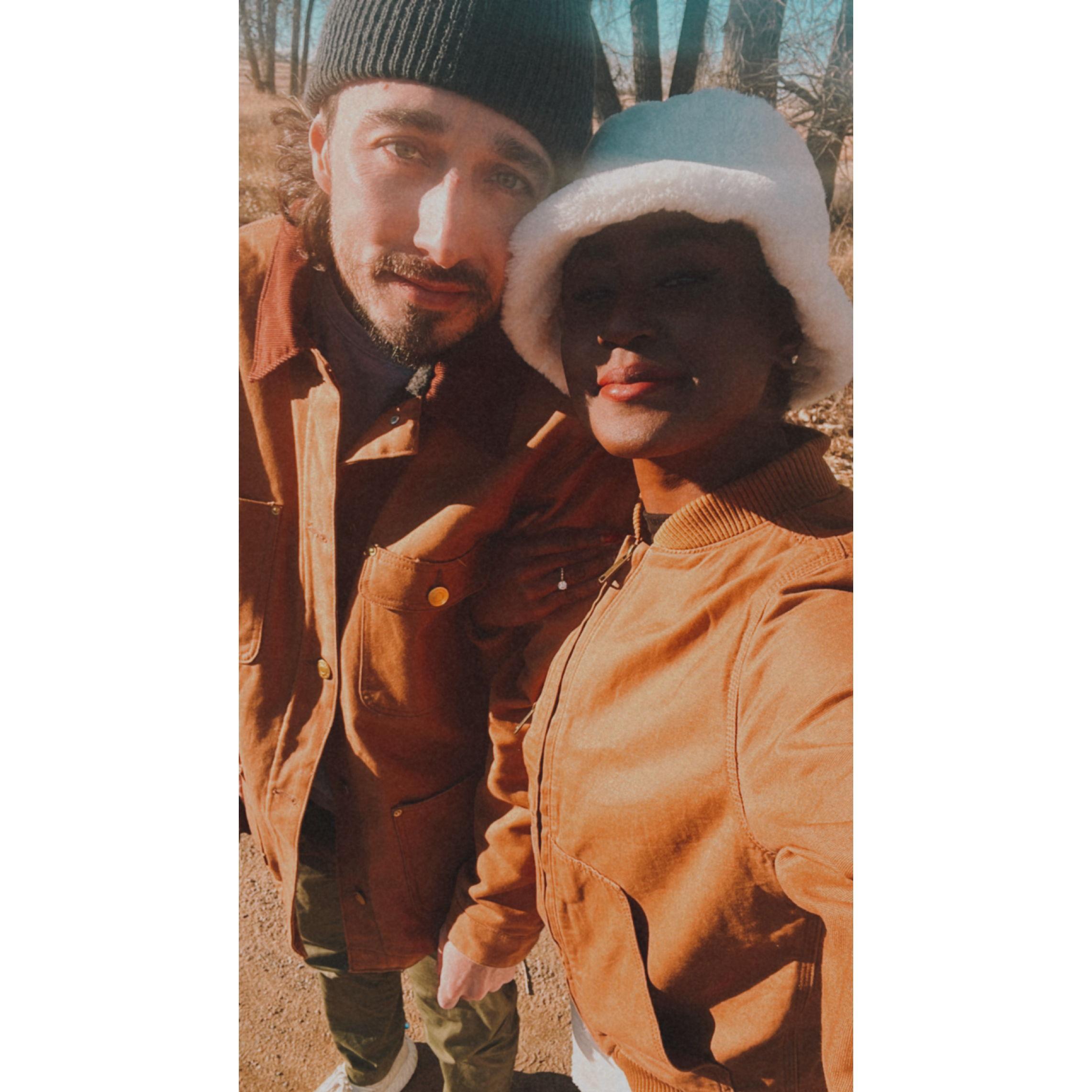 On a quick hike on the last day of our engagement trip, before we headed to the airport for our flight back to Nashville.