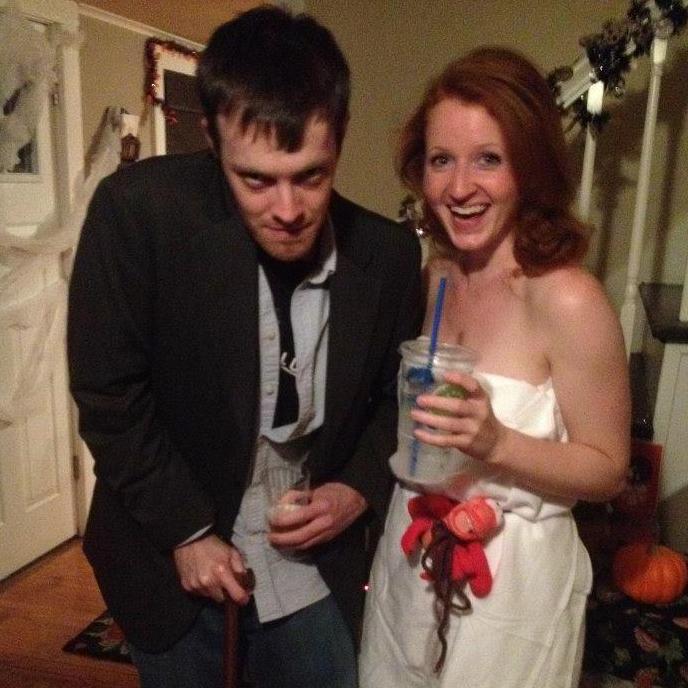 Our first Halloween together! Dressed as Dr. House MD and a recently washed ashore Ariel.