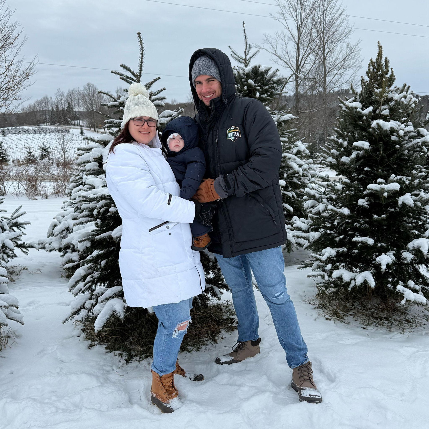 James' first time in the snow!