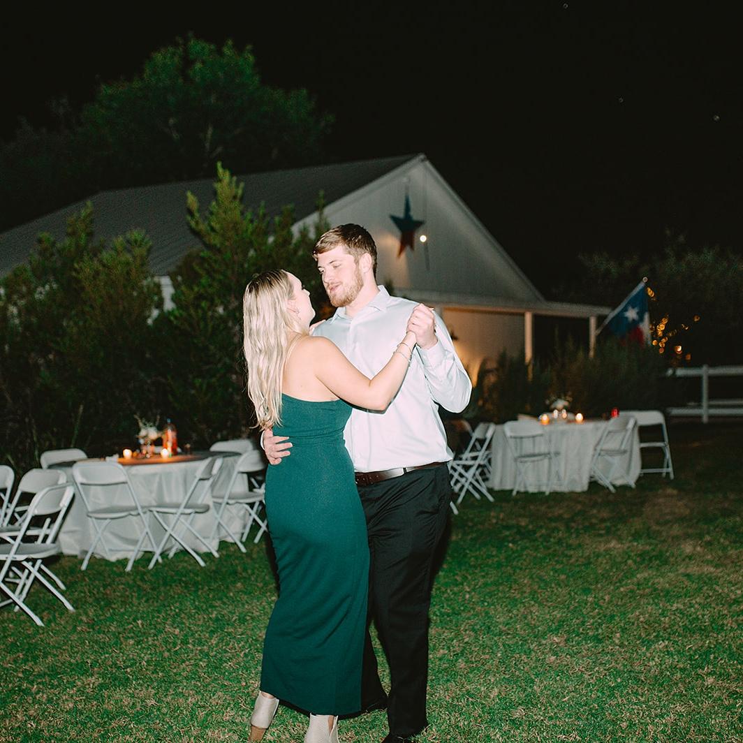 Dancing at Leah’s wedding.