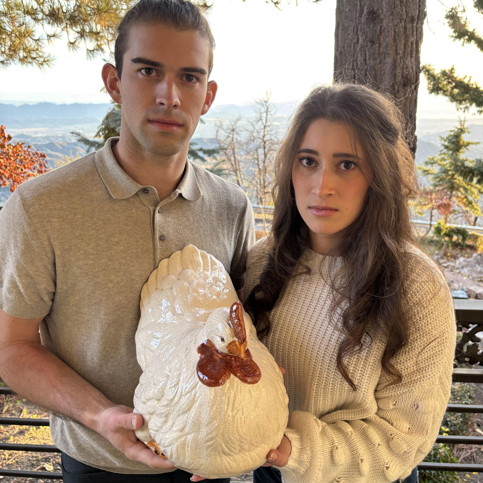 Guess who's idea the chicken was...