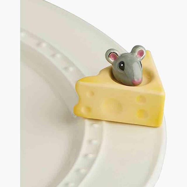 mini Cheese with Mouse Tail Platter Ornament