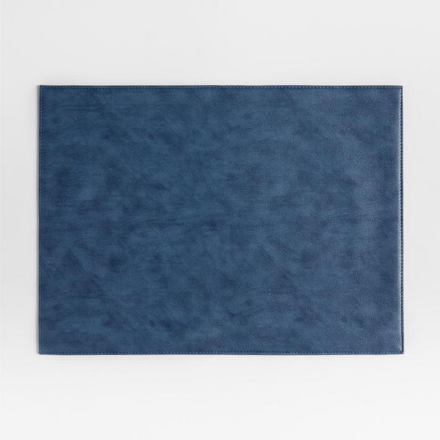 Maxwell Blue Rectangle Easy-Clean Placemat