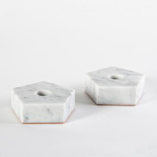 Pentagon Candle Holder, Set of 2