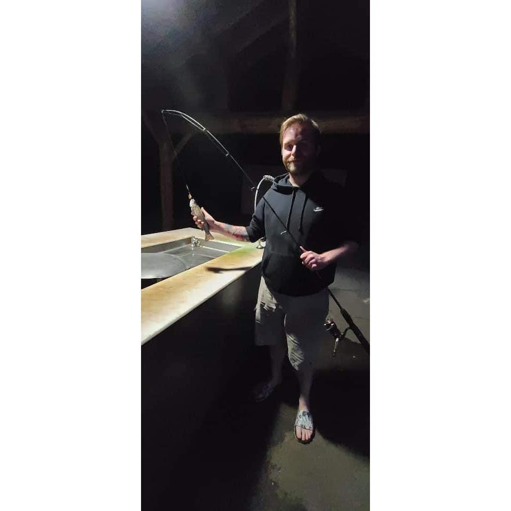 Alex's big catch at Wallowa