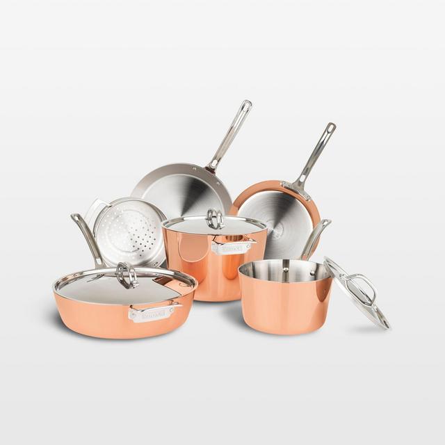 Viking ® Copper Clad 4-Ply Contemporary 9-Piece Cookware Set