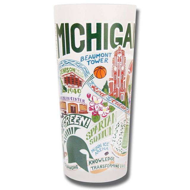 Michigan State University Collegiate Drinking Glass