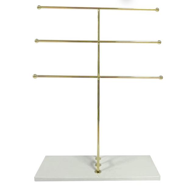 3-Tier Gold Necklace Organizer