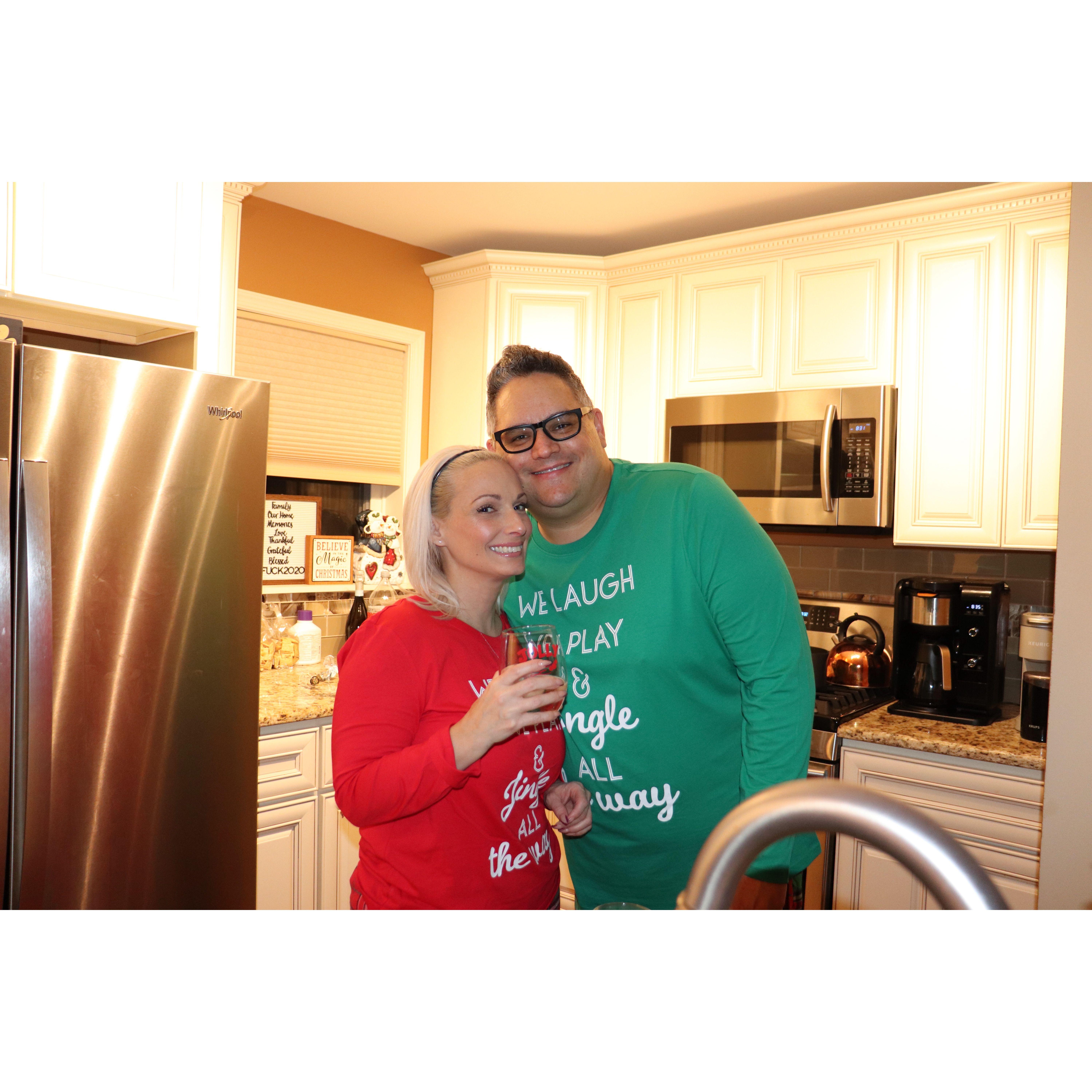 Matching Christmas PJ's. CHECK!