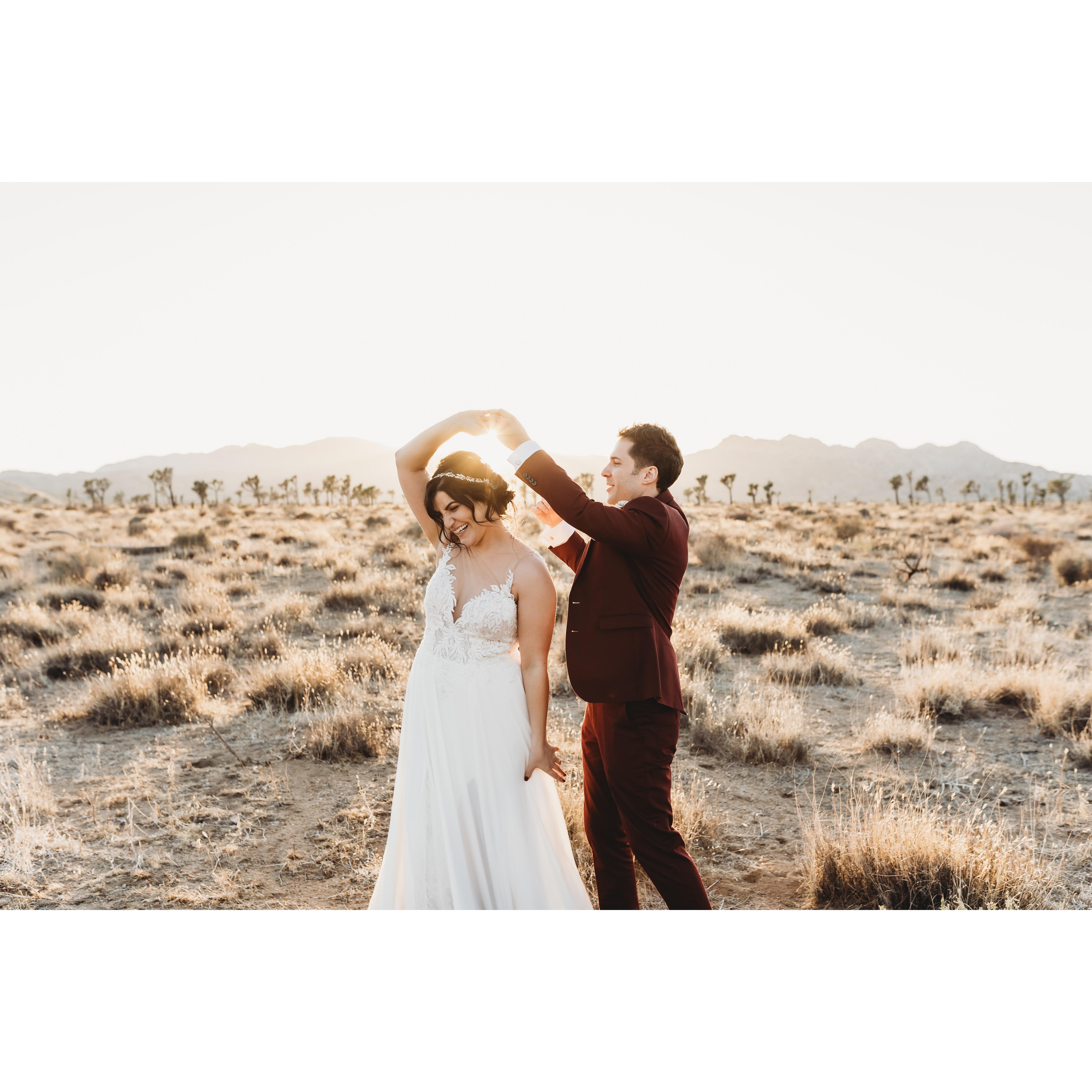 Our first dance. You better believe Billy Joel's "Just the Way You Are" was our song.