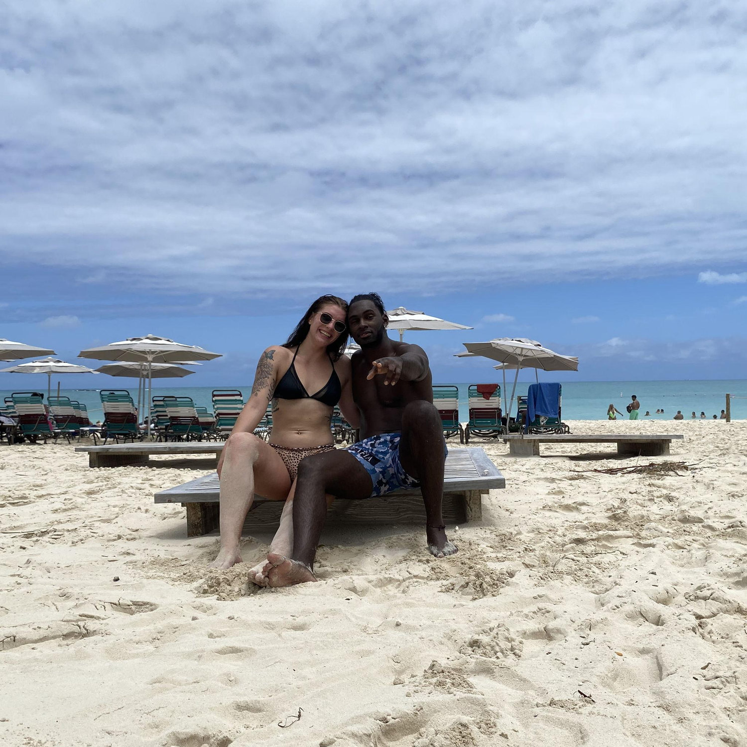 Our first full "date" day on our cruise in the Bahamas. We spent every waking moment together this day.