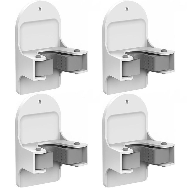 MCOMCE Broom Holder Wall Mount (4 Count), Broom Holder, Broom and Mop Organizer Wall Hanging, Mop and Broom Holder Wall Mount, Broom Organizer Wall Mount for Home, Kitchen, Garage Storage Systems