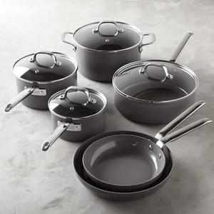 WILLIAMS SONOMA - Williams Sonoma Professional Ceramic Nonstick 10-Piece Cookware Set