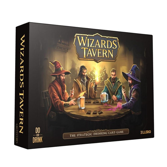 Do or Drink Wizards Tavern Strategy Drinking Card Game for Adults 21+ – Chaotic Fantasy Party Game with Spells, Dice & Coasters | 2–8 Players, 170 Cards, Fun Party D&D Themed Game for Hangouts