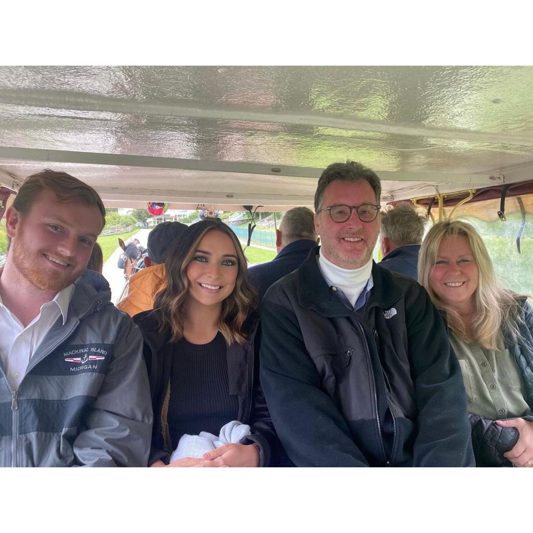 Trip to Mackinac Island with Paige's mom and step-dad Miles.